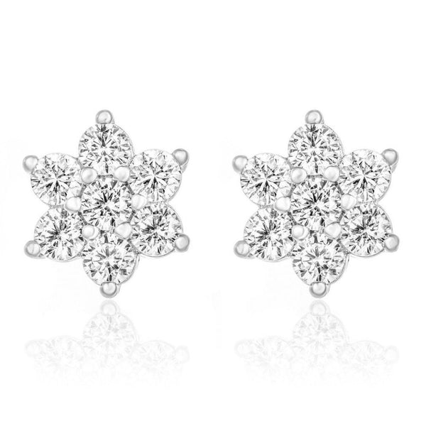 Snowflake hot sale stud earrings